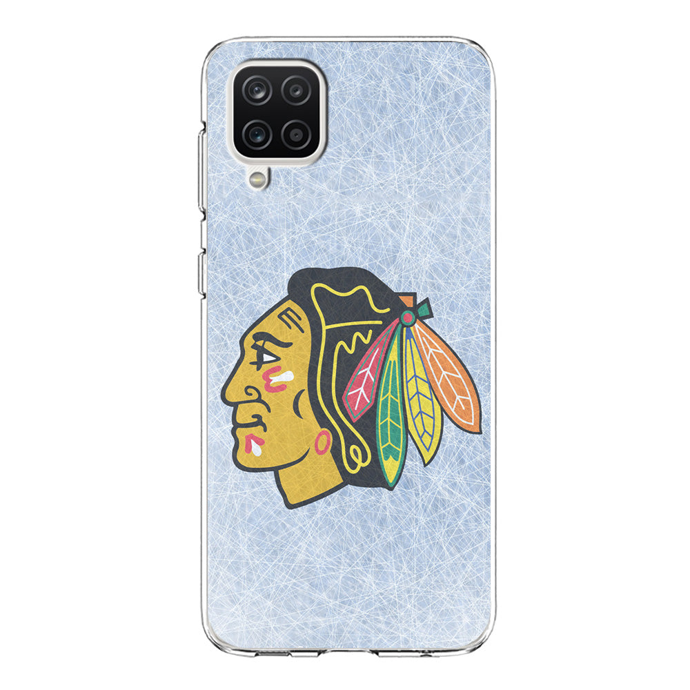 Hockey Chicago Blackhawks NHL 002 Samsung Galaxy A12 Case-Phone Case-Clear Soft Case-Altracase