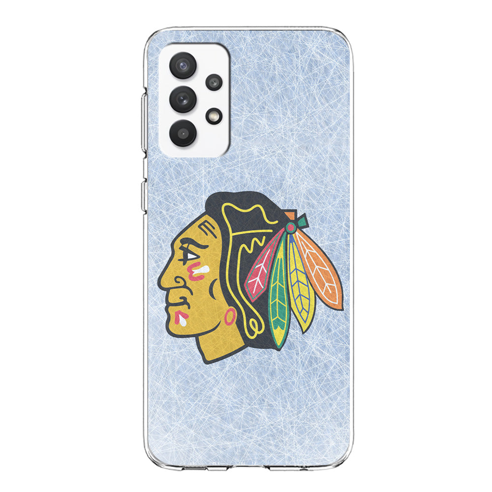 Hockey Chicago Blackhawks NHL 002 Samsung Galaxy A32 Case-Phone Case-Clear Soft Case-Altracase
