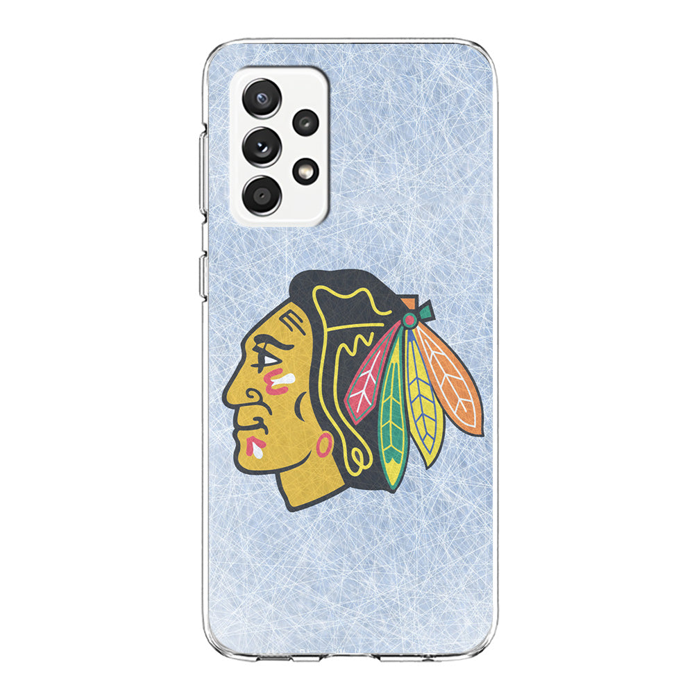 Hockey Chicago Blackhawks NHL 002 Samsung Galaxy A72 Case-Phone Case-Clear Soft Case-Altracase