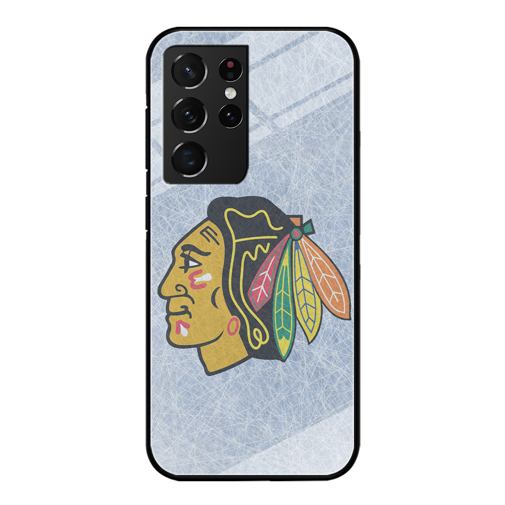 Hockey Chicago Blackhawks NHL 002 Samsung Galaxy S21 Ultra Case-Phone Case-Tempered Glass Case-Altracase