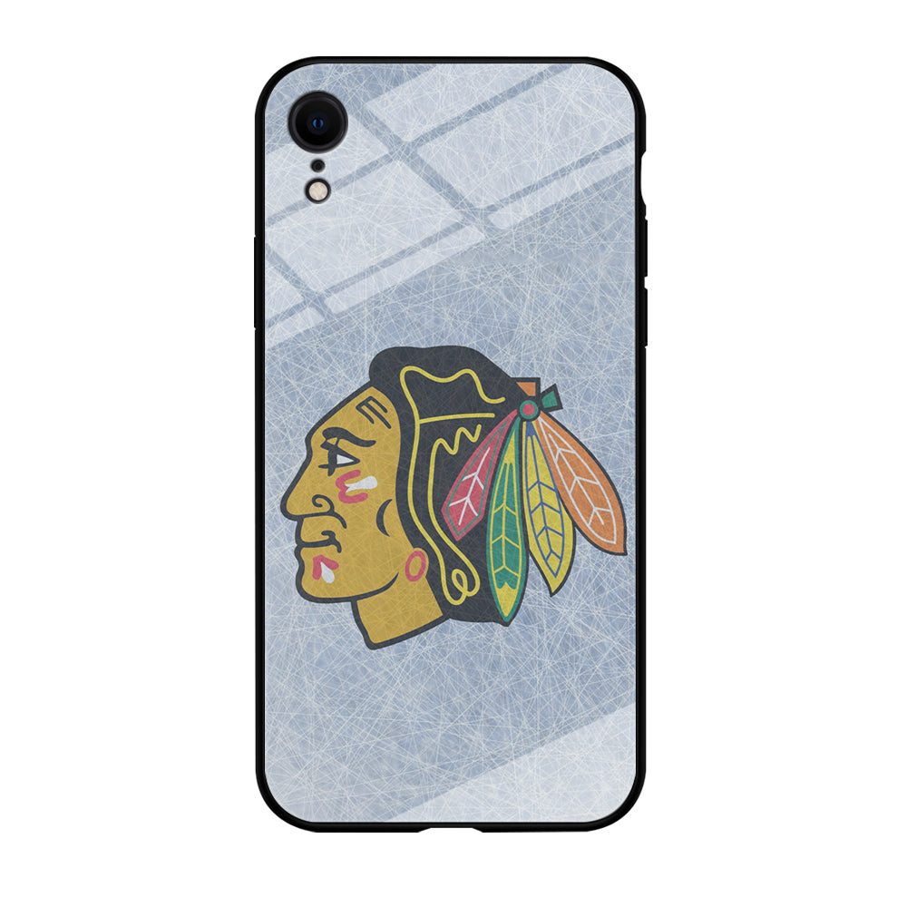 Hockey Chicago Blackhawks NHL 002 iPhone XR Case-Phone Case-Tempered Glass Case-Altracase