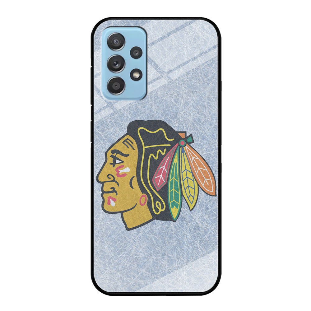 Hockey Chicago Blackhawks NHL 002 Samsung Galaxy A72 Case-Phone Case-Tempered Glass Case-Altracase