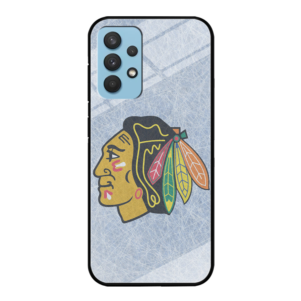 Hockey Chicago Blackhawks NHL 002 Samsung Galaxy A32 Case-Phone Case-Tempered Glass Case-Altracase