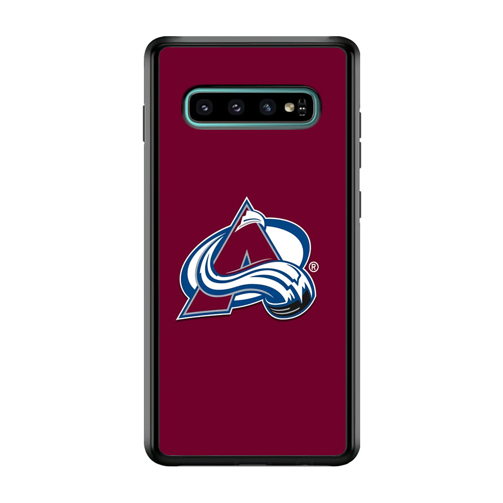 Hockey Colorado Avalanche NHL 001 Samsung Galaxy S10 Case-Phone Case-Rubber Black (2D Case)-Altracase