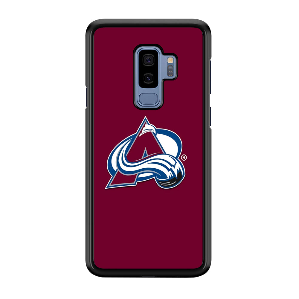 Hockey Colorado Avalanche NHL 001 Samsung Galaxy S9 Plus Case-Phone Case-Rubber Black (2D Case)-Altracase
