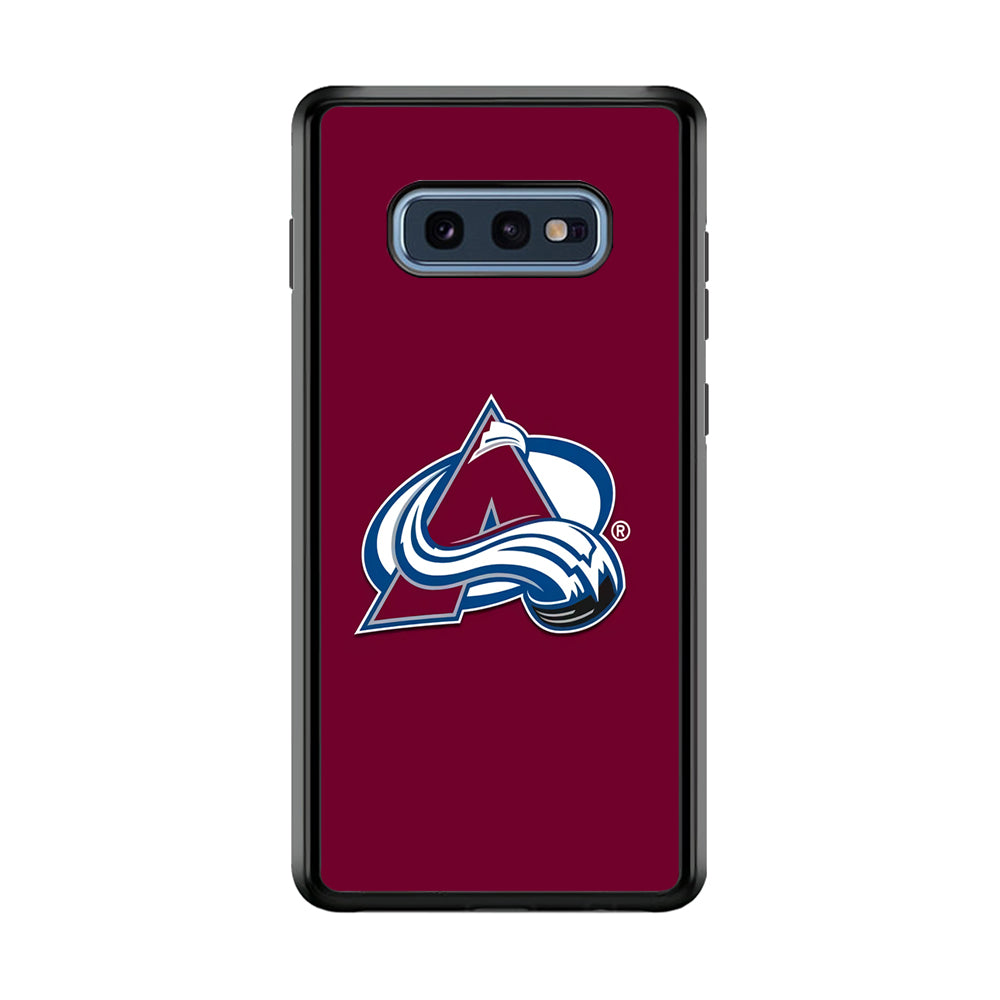 Hockey Colorado Avalanche NHL 001 Samsung Galaxy S10E Case-Phone Case-Rubber Black (2D Case)-Altracase