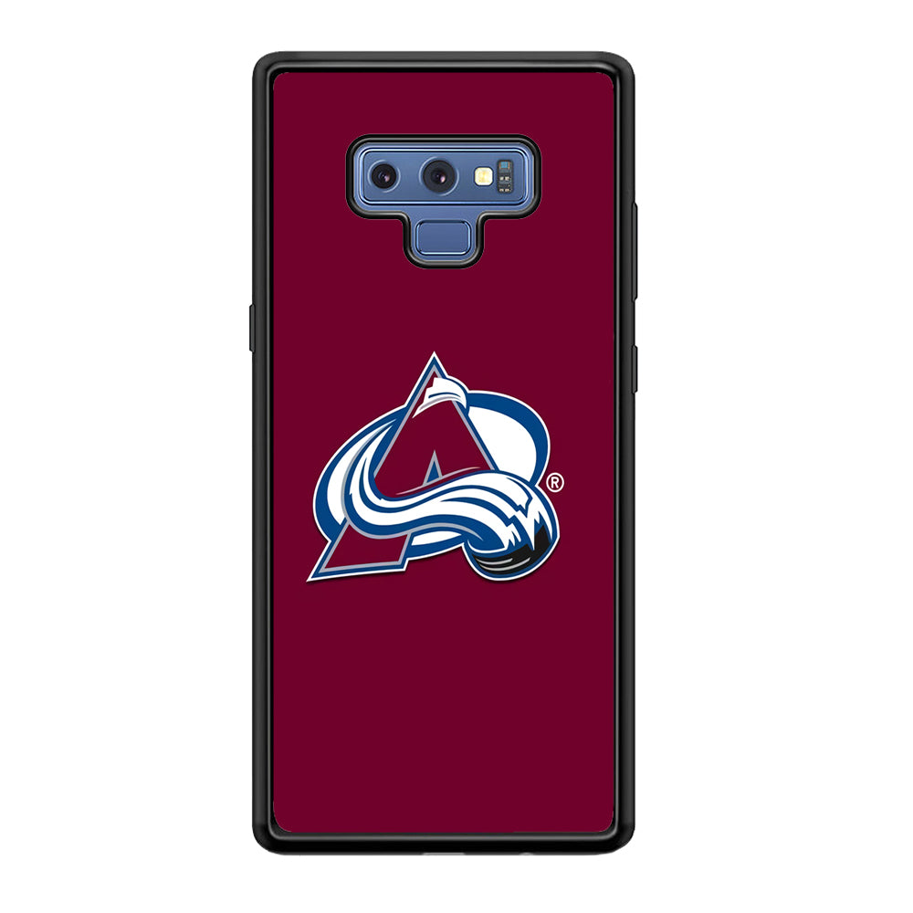 Hockey Colorado Avalanche NHL 001 Samsung Galaxy Note 9 Case-Phone Case-Rubber Black (2D Case)-Altracase