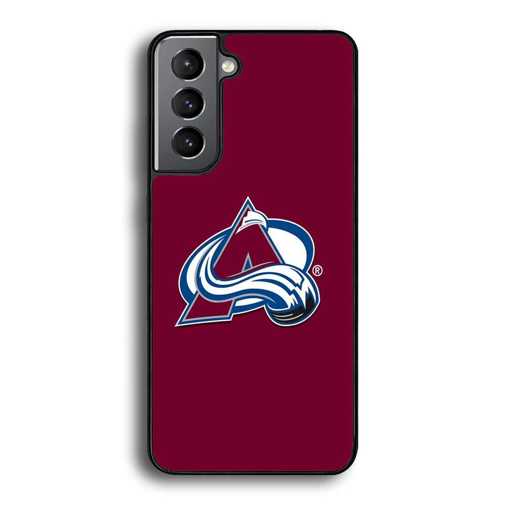 Hockey Colorado Avalanche NHL 001 Samsung Galaxy S21 Plus Case-Phone Case-Rubber Black (2D Case)-Altracase