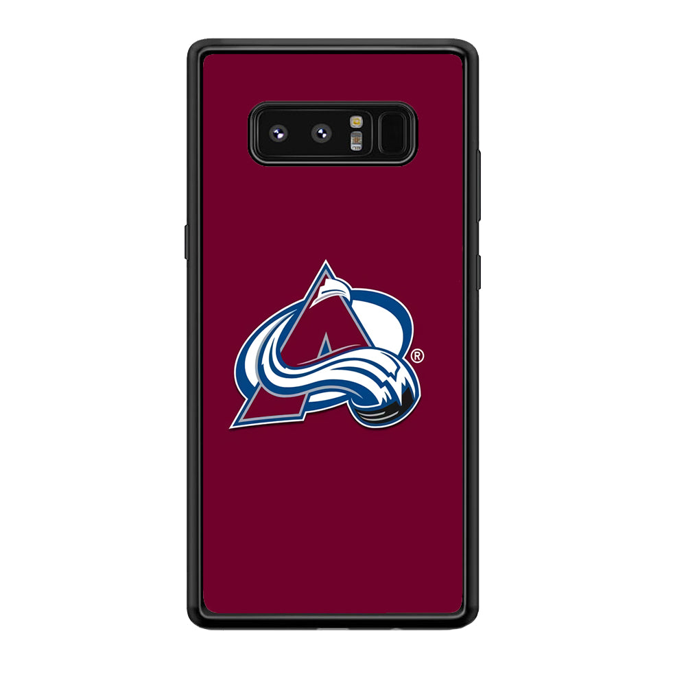 Hockey Colorado Avalanche NHL 001 Samsung Galaxy Note 8 Case-Phone Case-Rubber Black (2D Case)-Altracase
