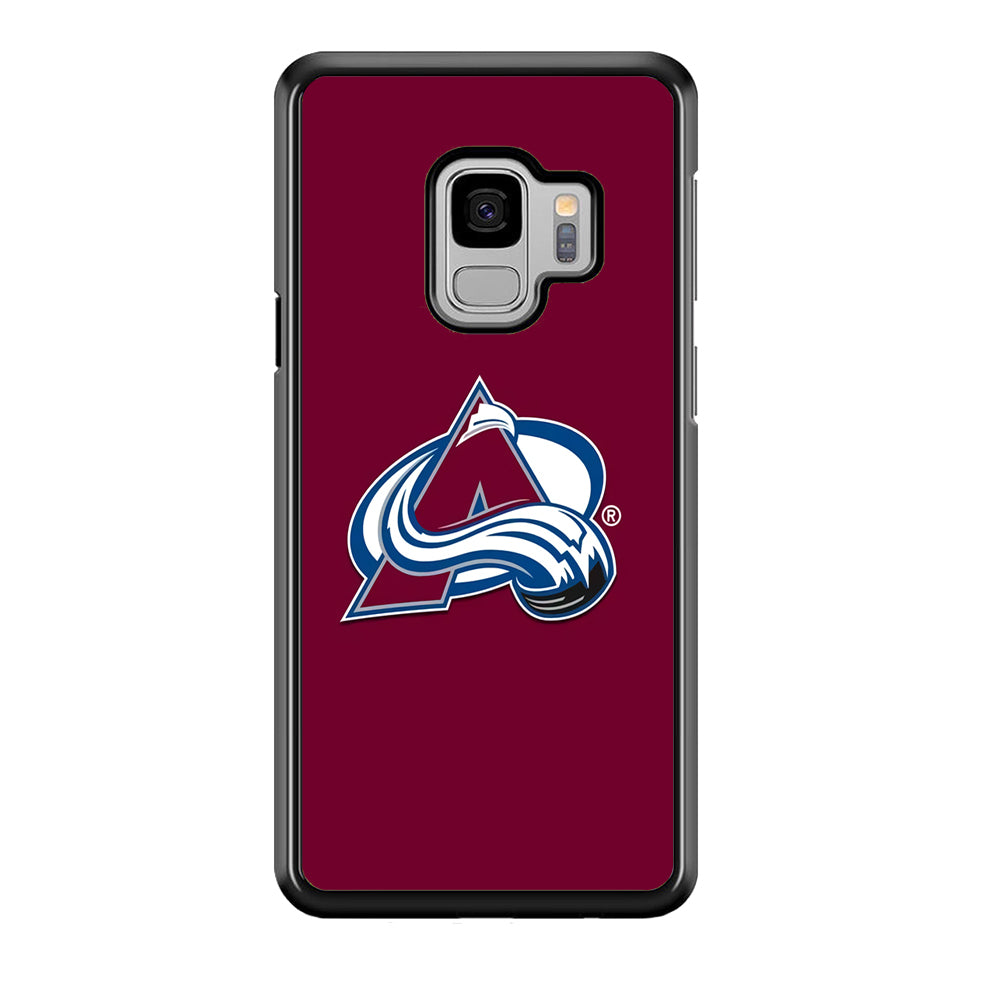 Hockey Colorado Avalanche NHL 001 Samsung Galaxy S9 Case-Phone Case-Rubber Black (2D Case)-Altracase