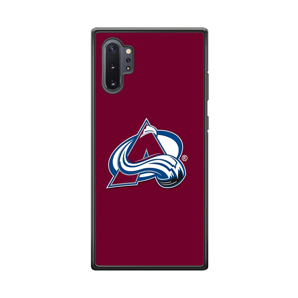 Hockey Colorado Avalanche NHL 001 Samsung Galaxy Note 10 Plus Case-Phone Case-Rubber Black (2D Case)-Altracase