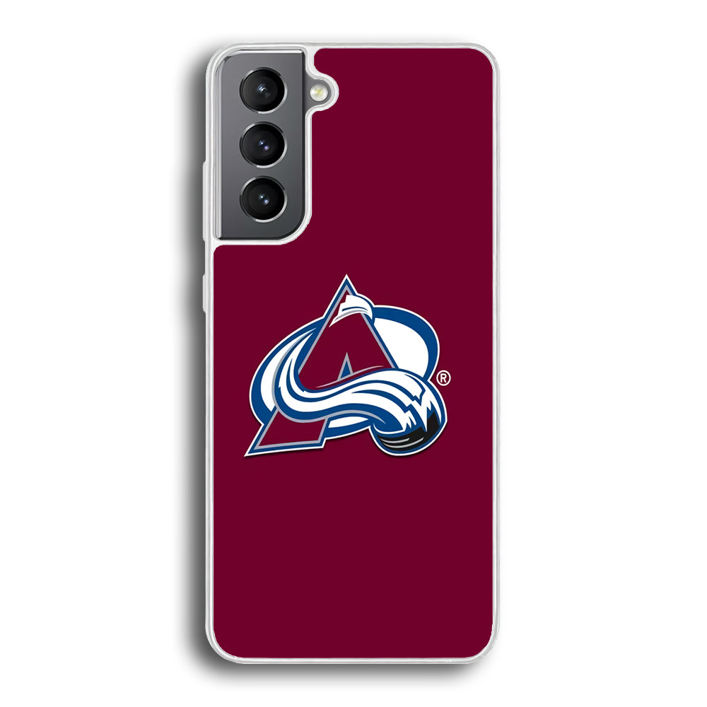 Hockey Colorado Avalanche NHL 001 Samsung Galaxy S21 Plus Case-Phone Case-Rubber White (2D Case)-Altracase