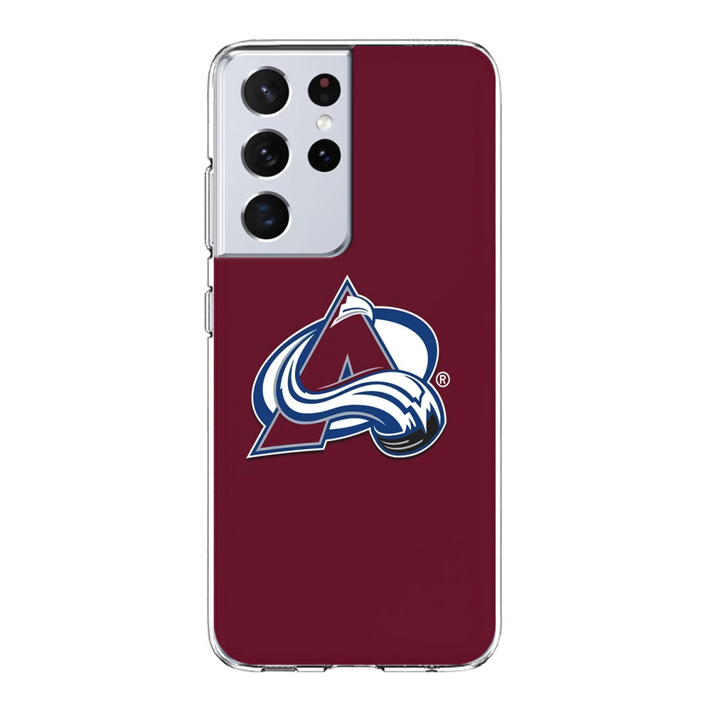 Hockey Colorado Avalanche NHL 001 Samsung Galaxy S21 Ultra Case-Phone Case-Clear Soft Case-Altracase