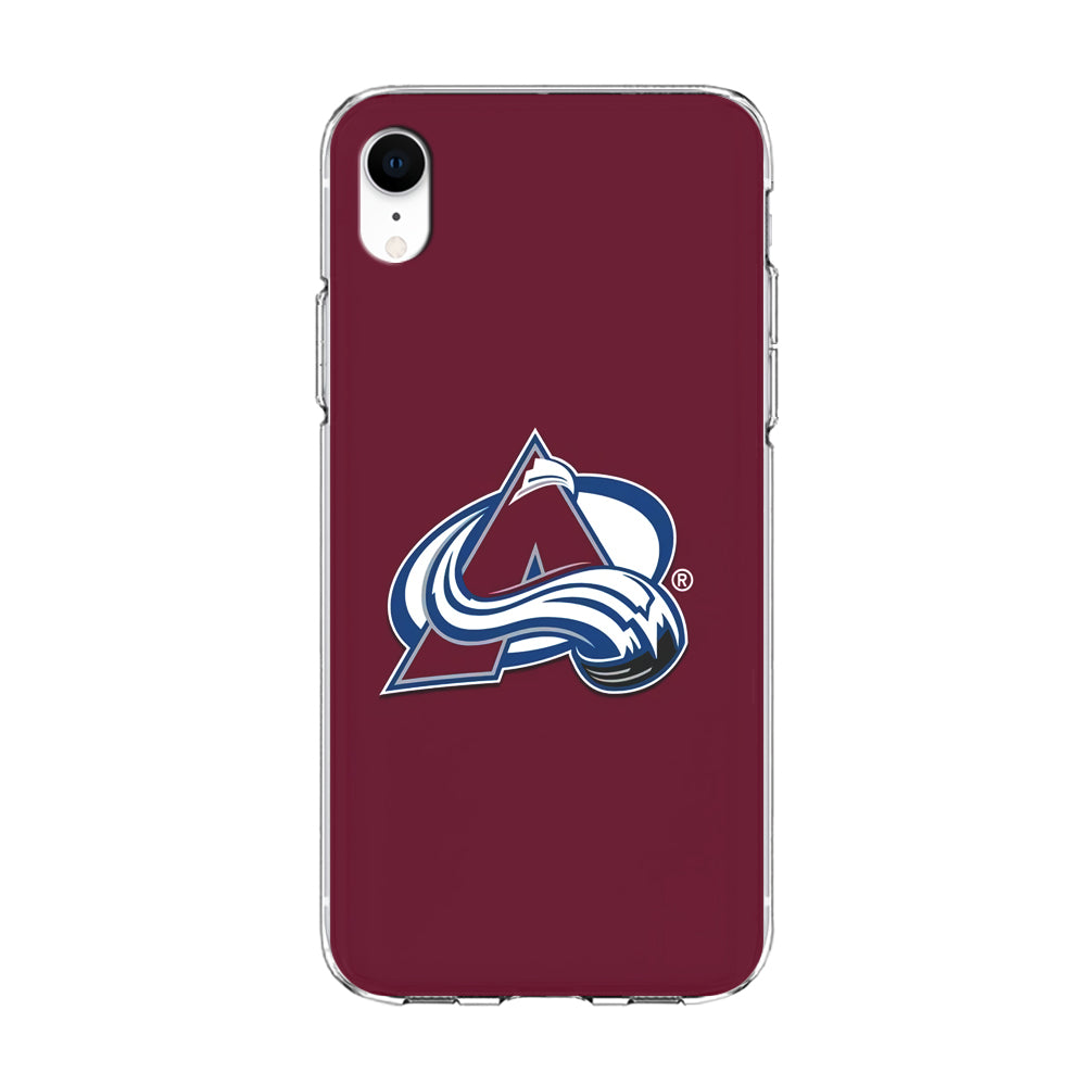 Hockey Colorado Avalanche NHL 001 iPhone XR Case-Phone Case-Clear Soft Case-Altracase