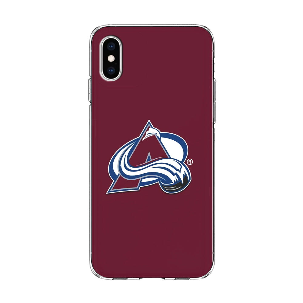 Hockey Colorado Avalanche NHL 001 iPhone Xs Case-Phone Case-Clear Soft Case-Altracase