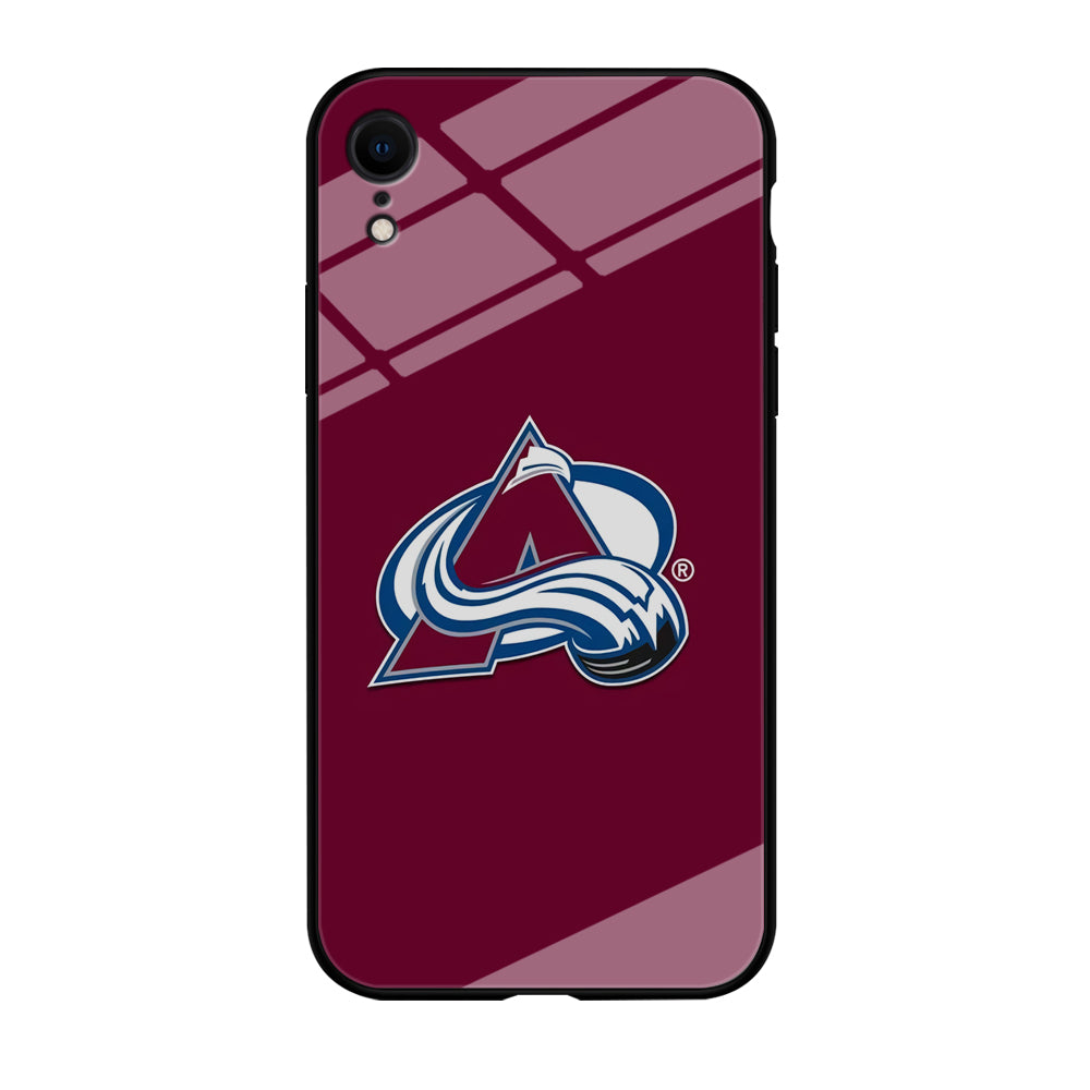 Hockey Colorado Avalanche NHL 001 iPhone XR Case-Phone Case-Tempered Glass Case-Altracase