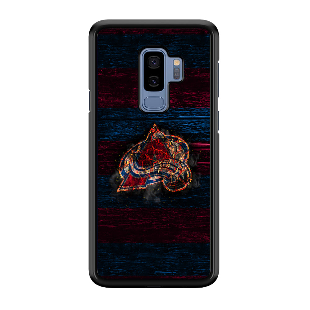 Hockey Colorado Avalanche NHL 002 Samsung Galaxy S9 Plus Case-Phone Case-Rubber Black (2D Case)-Altracase