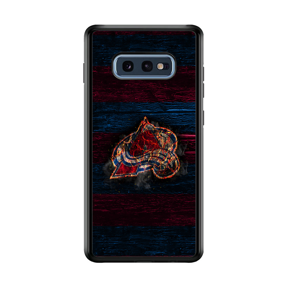 Hockey Colorado Avalanche NHL 002 Samsung Galaxy S10E Case-Phone Case-Rubber Black (2D Case)-Altracase