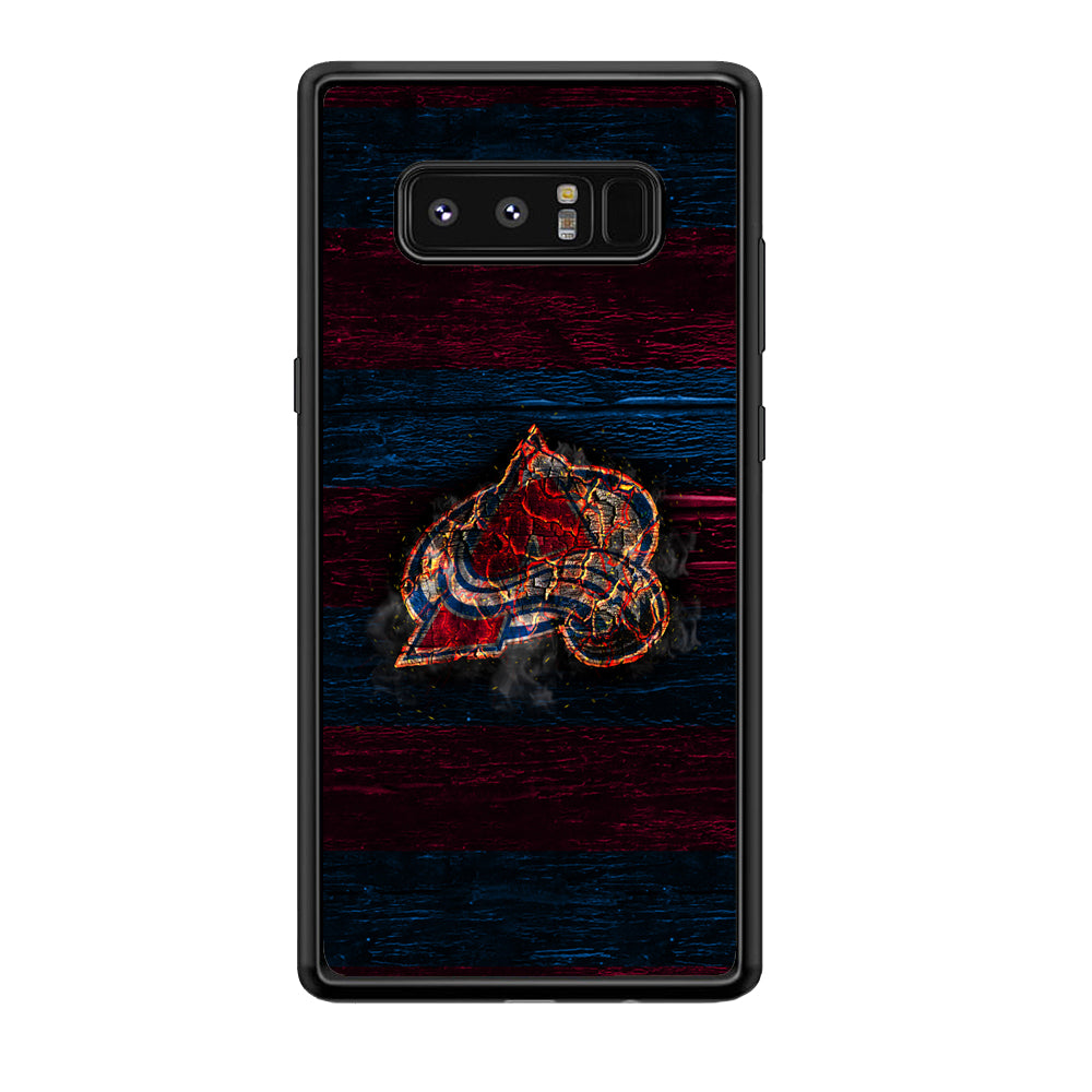 Hockey Colorado Avalanche NHL 002 Samsung Galaxy Note 8 Case-Phone Case-Rubber Black (2D Case)-Altracase