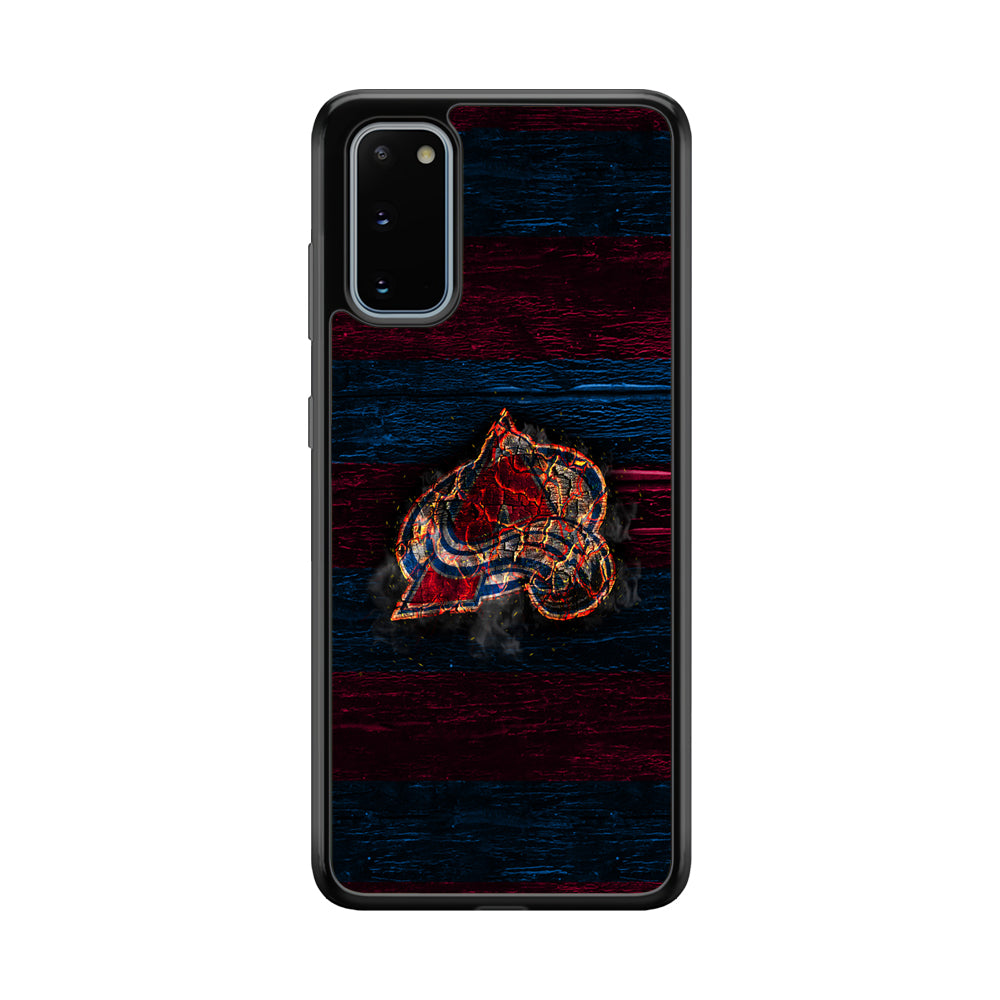 Hockey Colorado Avalanche NHL 002 Samsung Galaxy S20 Case-Phone Case-Rubber Black (2D Case)-Altracase