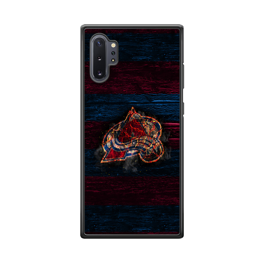 Hockey Colorado Avalanche NHL 002 Samsung Galaxy Note 10 Plus Case-Phone Case-Rubber Black (2D Case)-Altracase