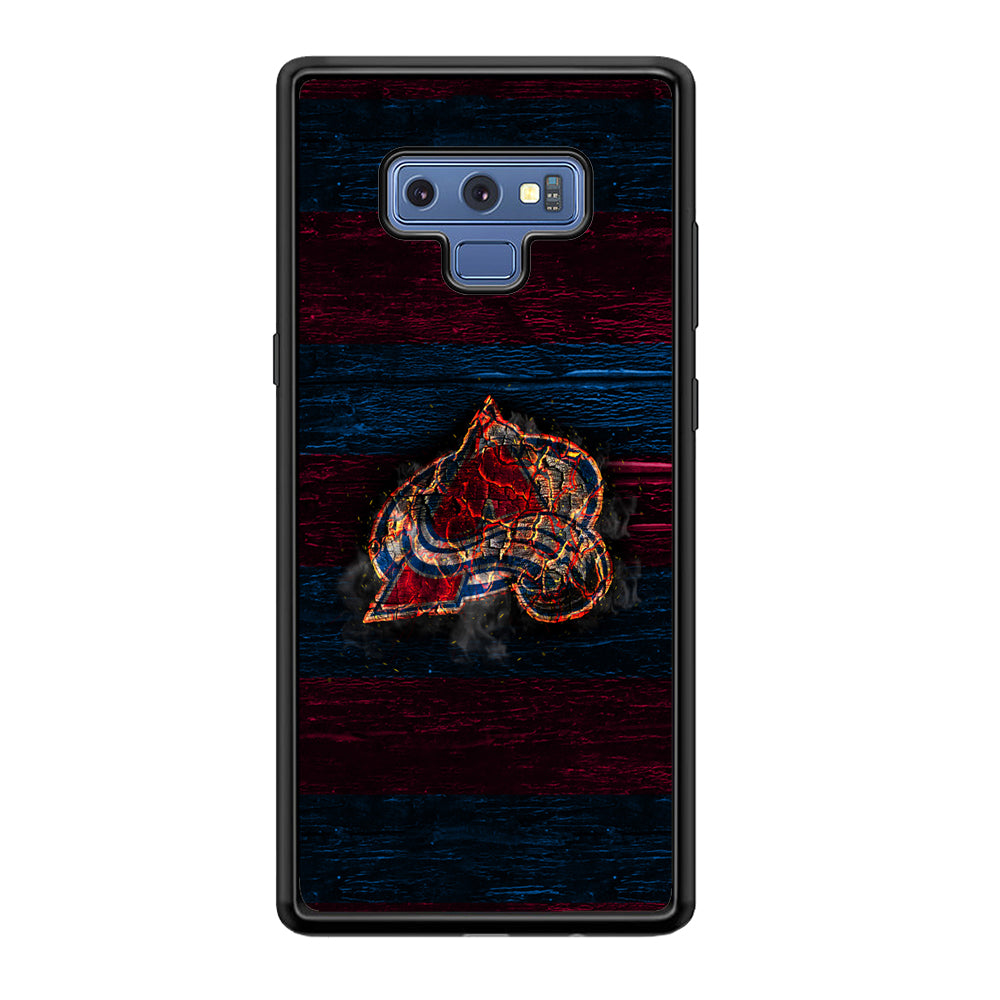 Hockey Colorado Avalanche NHL 002 Samsung Galaxy Note 9 Case-Phone Case-Rubber Black (2D Case)-Altracase