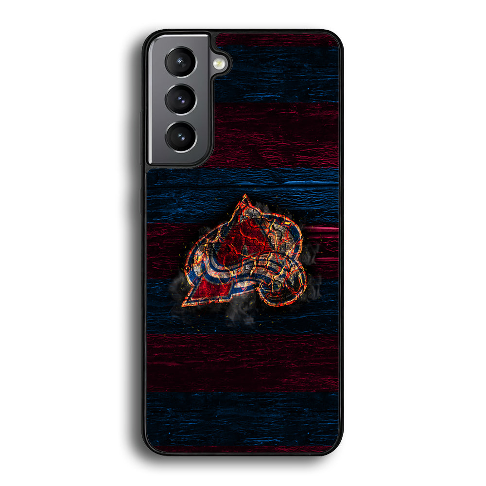 Hockey Colorado Avalanche NHL 002 Samsung Galaxy S21 Plus Case-Phone Case-Rubber Black (2D Case)-Altracase
