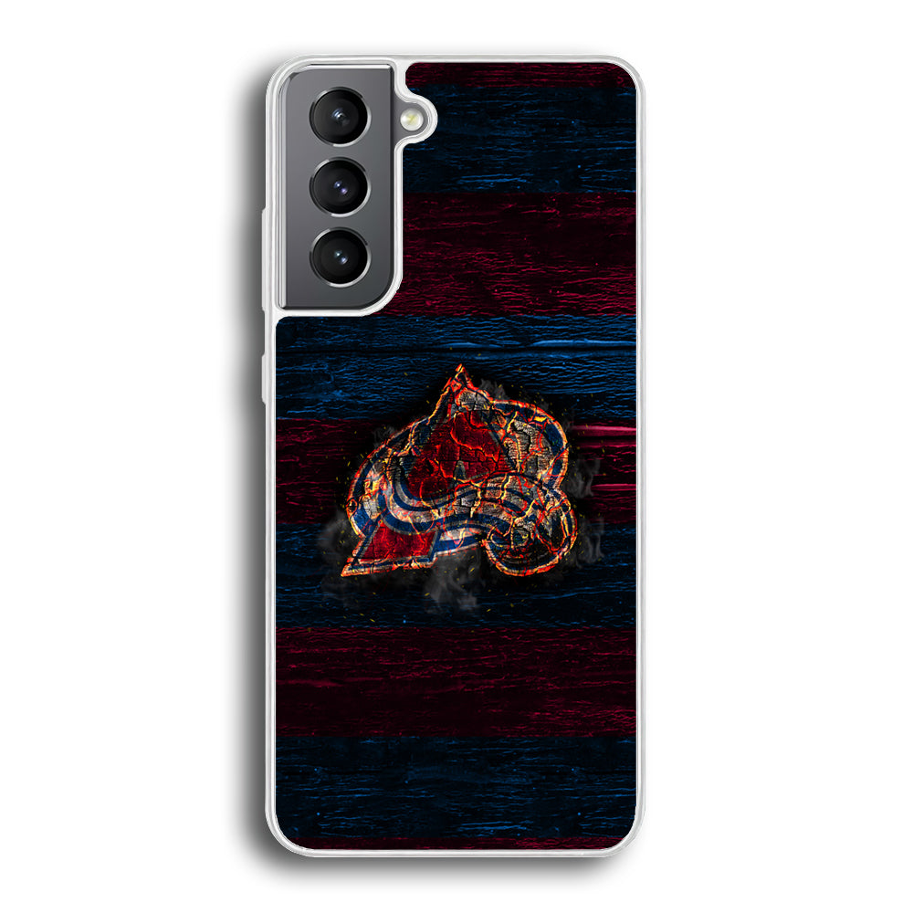 Hockey Colorado Avalanche NHL 002 Samsung Galaxy S21 Plus Case-Phone Case-Rubber White (2D Case)-Altracase