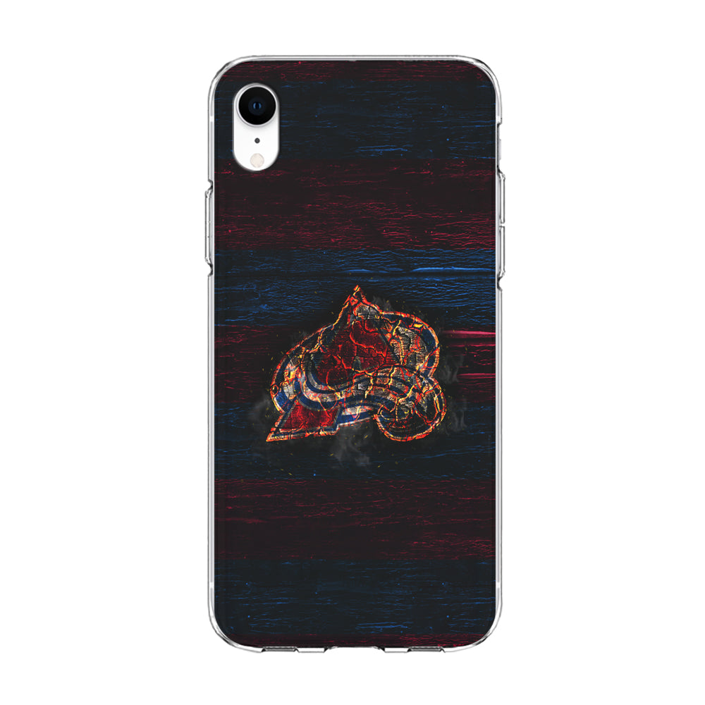 Hockey Colorado Avalanche NHL 002 iPhone XR Case-Phone Case-Clear Soft Case-Altracase
