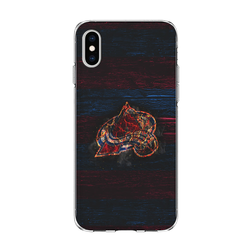 Hockey Colorado Avalanche NHL 002 iPhone Xs Case-Phone Case-Clear Soft Case-Altracase