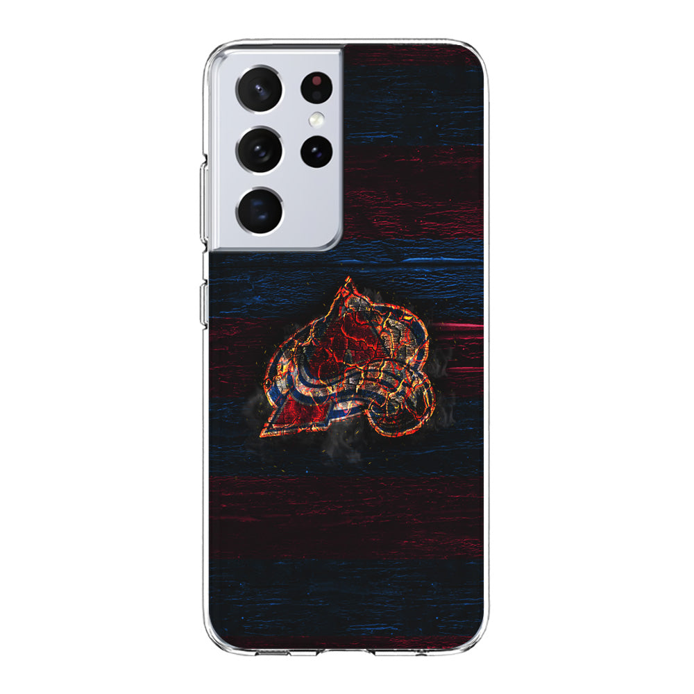 Hockey Colorado Avalanche NHL 002 Samsung Galaxy S21 Ultra Case-Phone Case-Clear Soft Case-Altracase