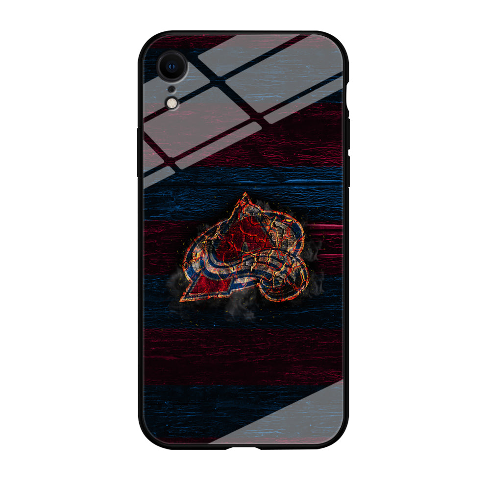 Hockey Colorado Avalanche NHL 002 iPhone XR Case-Phone Case-Tempered Glass Case-Altracase