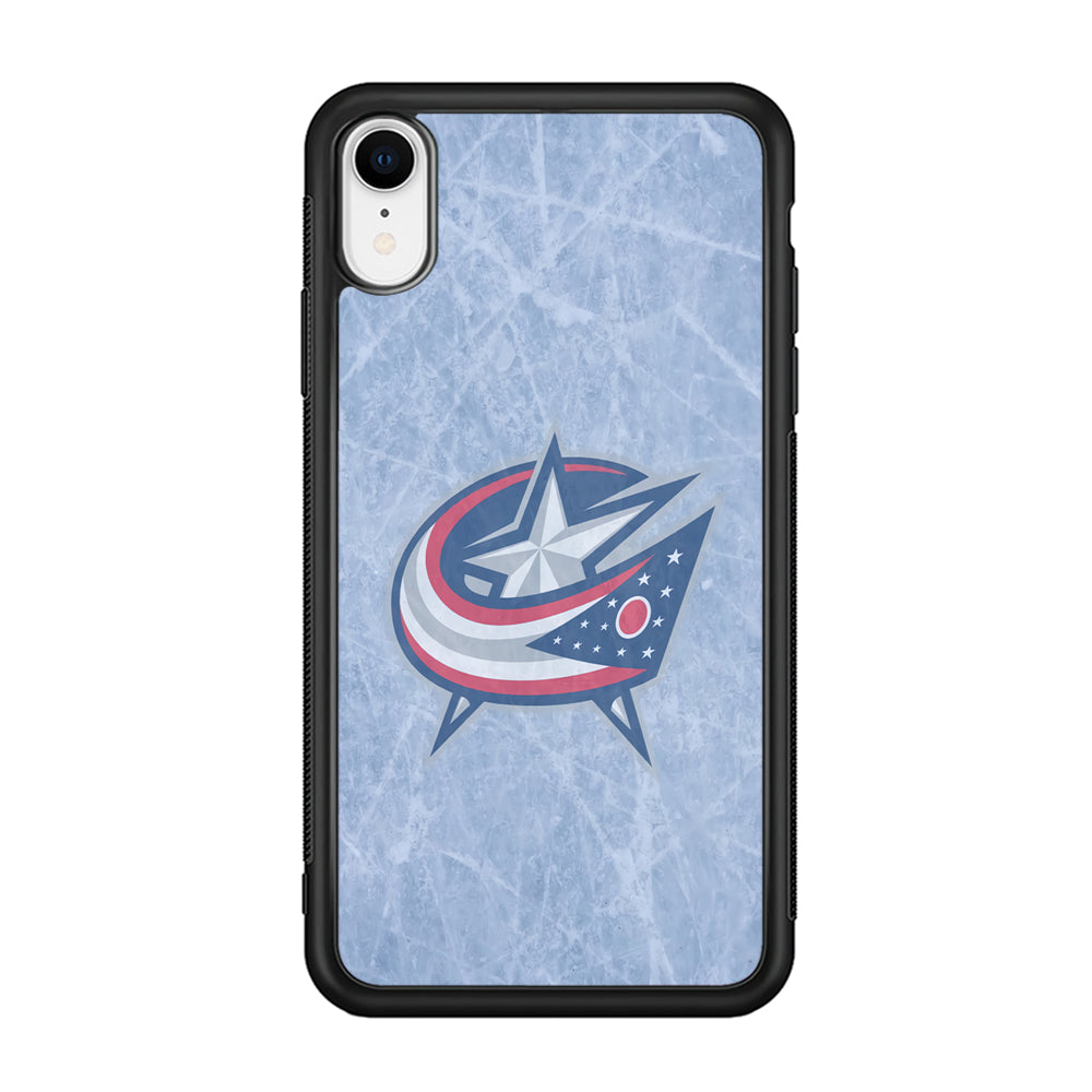 Hockey Columbus Blue Jackets NHL 001 iPhone XR Case-Phone Case-Rubber Black (2D Case)-Altracase