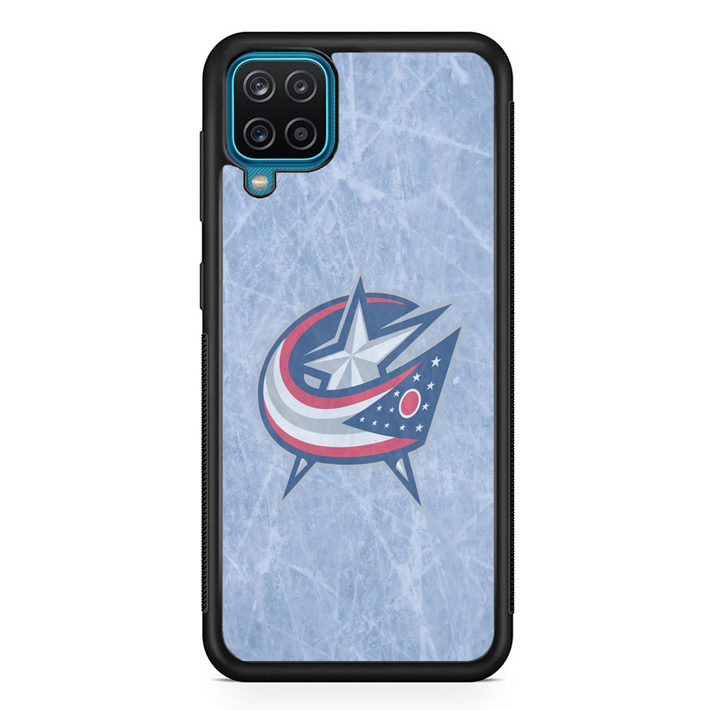 Hockey Columbus Blue Jackets NHL 001 Samsung Galaxy A12 Case-Phone Case-Rubber Black (2D Case)-Altracase