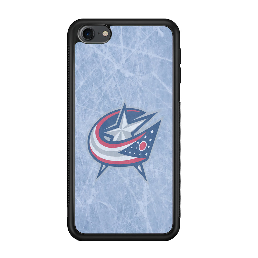 Hockey Columbus Blue Jackets NHL 001 iPod Touch 6 Case-Phone Case-Rubber White (2D Case)-Altracase