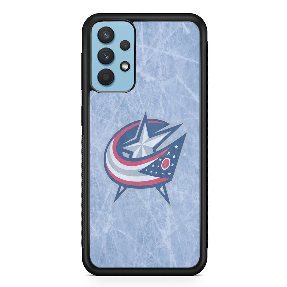 Hockey Columbus Blue Jackets NHL 001 Samsung Galaxy A32 Case-Phone Case-Rubber Black (2D Case)-Altracase