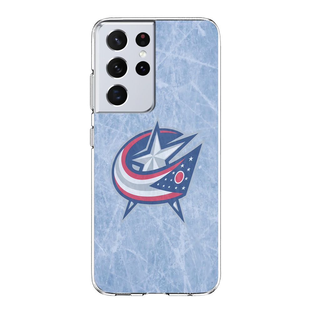 Hockey Columbus Blue Jackets NHL 001 Samsung Galaxy S23 Ultra Case-Phone Case-Clear Soft Case-Altracase