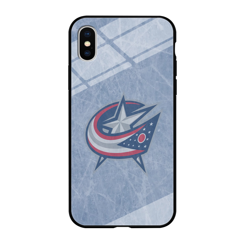 Hockey Columbus Blue Jackets NHL 001 iPhone Xs Case-Phone Case-Tempered Glass Case-Altracase