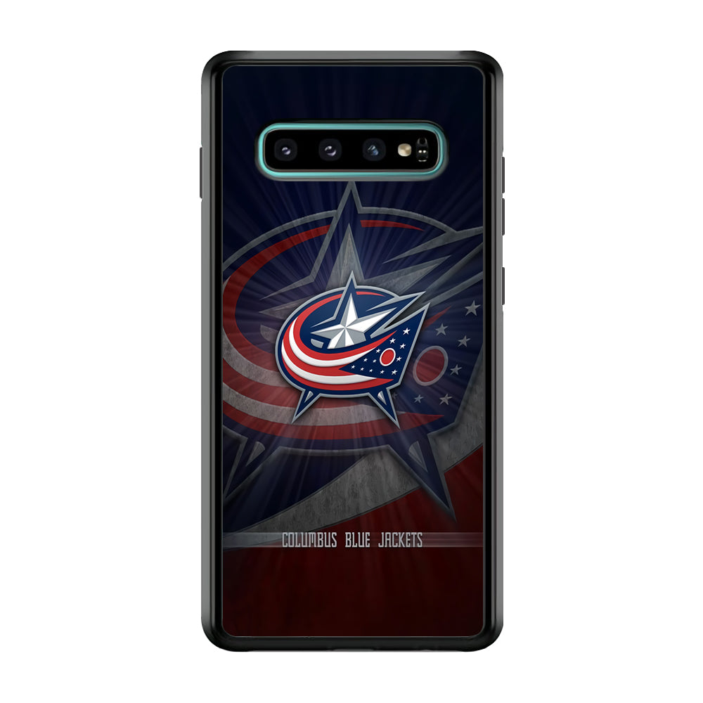 Hockey Columbus Blue Jackets NHL 002 Samsung Galaxy S10 Case-Phone Case-Rubber Black (2D Case)-Altracase