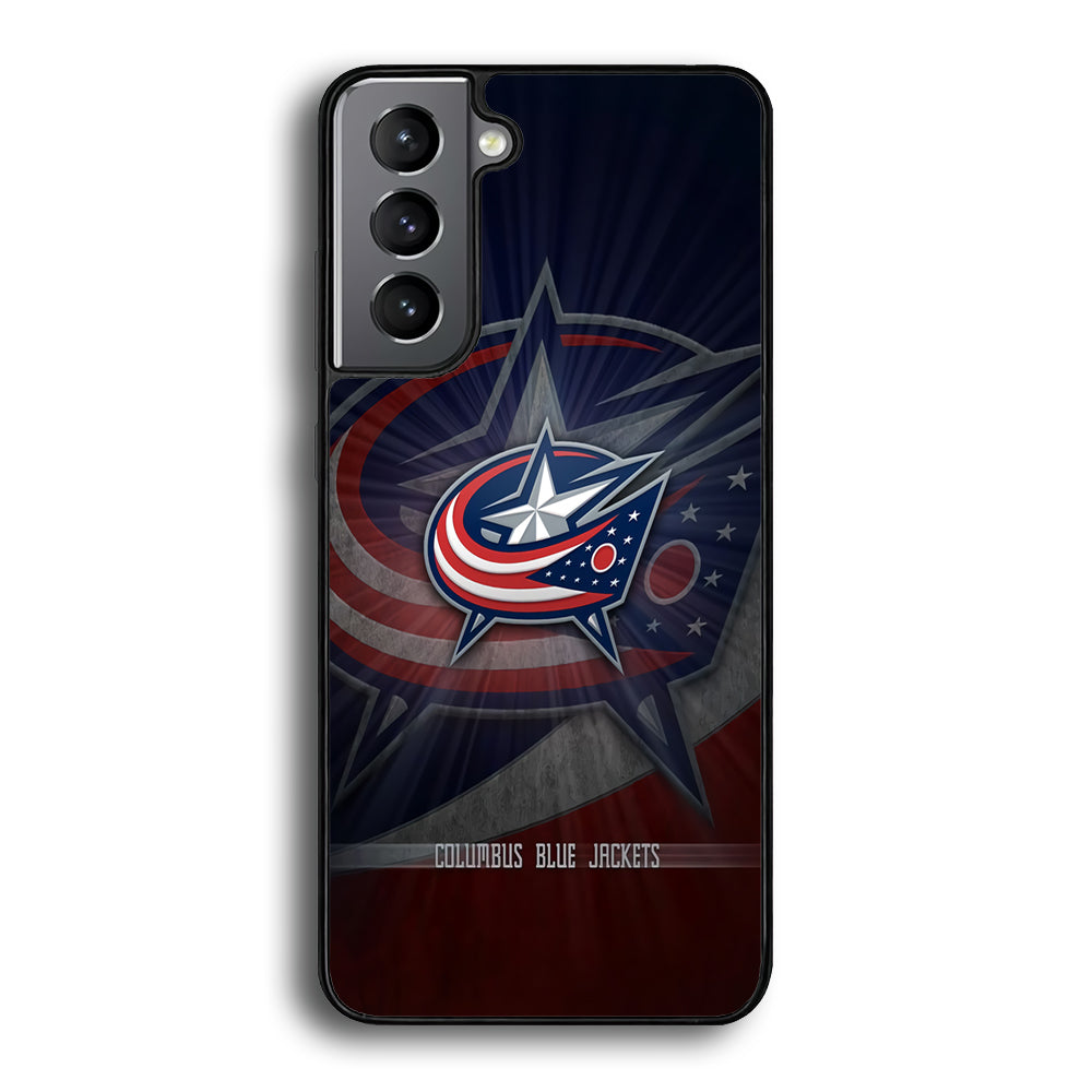 Hockey Columbus Blue Jackets NHL 002 Samsung Galaxy S21 Plus Case-Phone Case-Rubber Black (2D Case)-Altracase