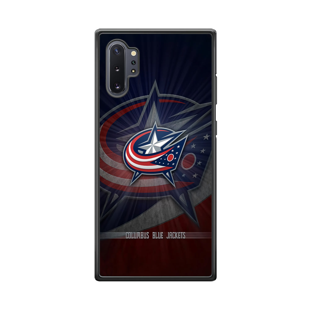 Hockey Columbus Blue Jackets NHL 002 Samsung Galaxy Note 10 Plus Case-Phone Case-Rubber Black (2D Case)-Altracase