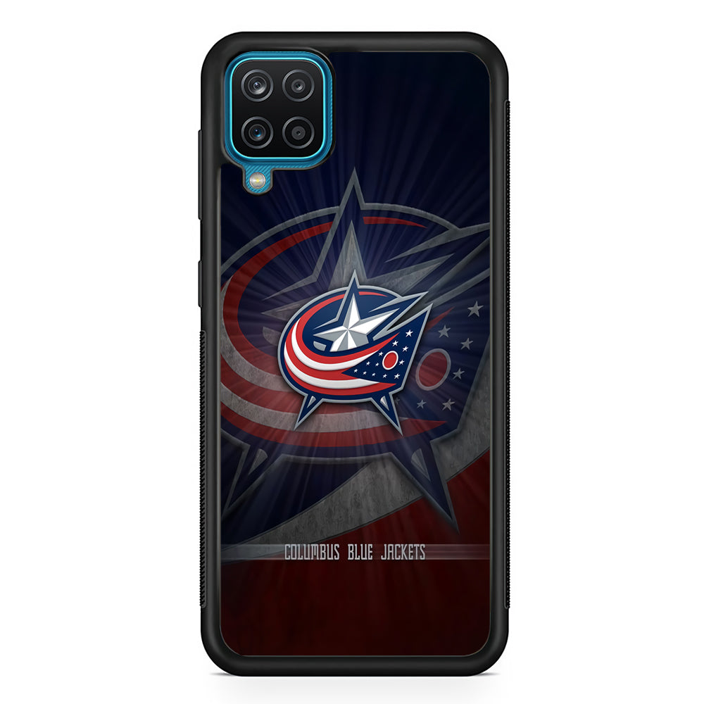 Hockey Columbus Blue Jackets NHL 002 Samsung Galaxy A12 Case-Phone Case-Rubber Black (2D Case)-Altracase