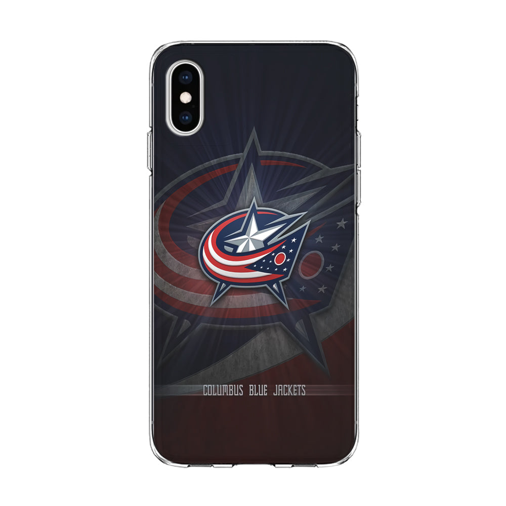 Hockey Columbus Blue Jackets NHL 002 iPhone Xs Case-Phone Case-Clear Soft Case-Altracase