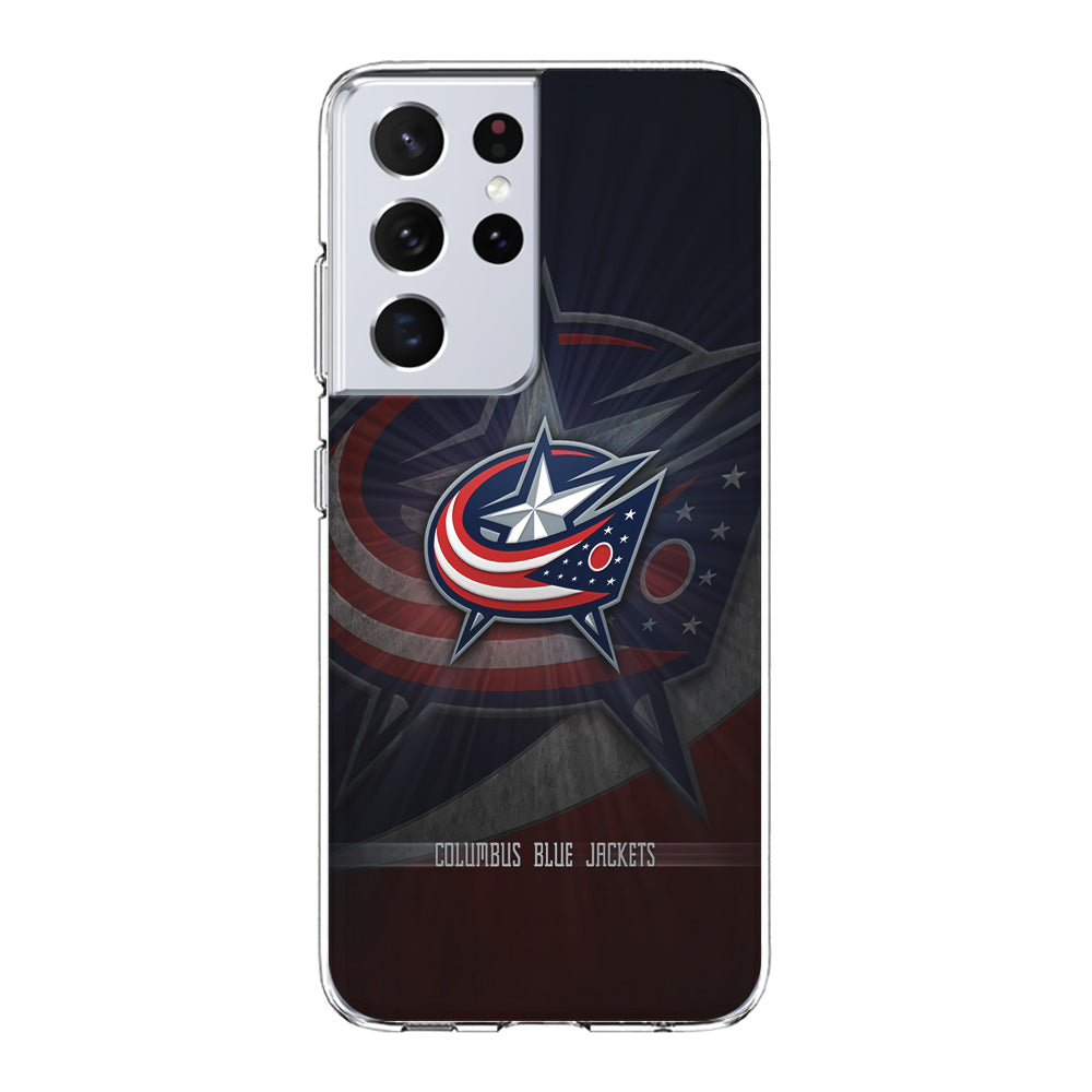 Hockey Columbus Blue Jackets NHL 002 Samsung Galaxy S23 Ultra Case-Phone Case-Clear Soft Case-Altracase