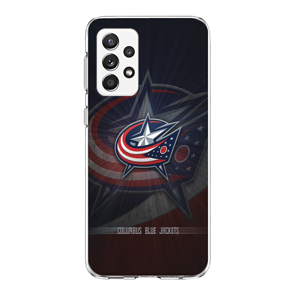 Hockey Columbus Blue Jackets NHL 002 Samsung Galaxy A72 Case-Phone Case-Clear Soft Case-Altracase