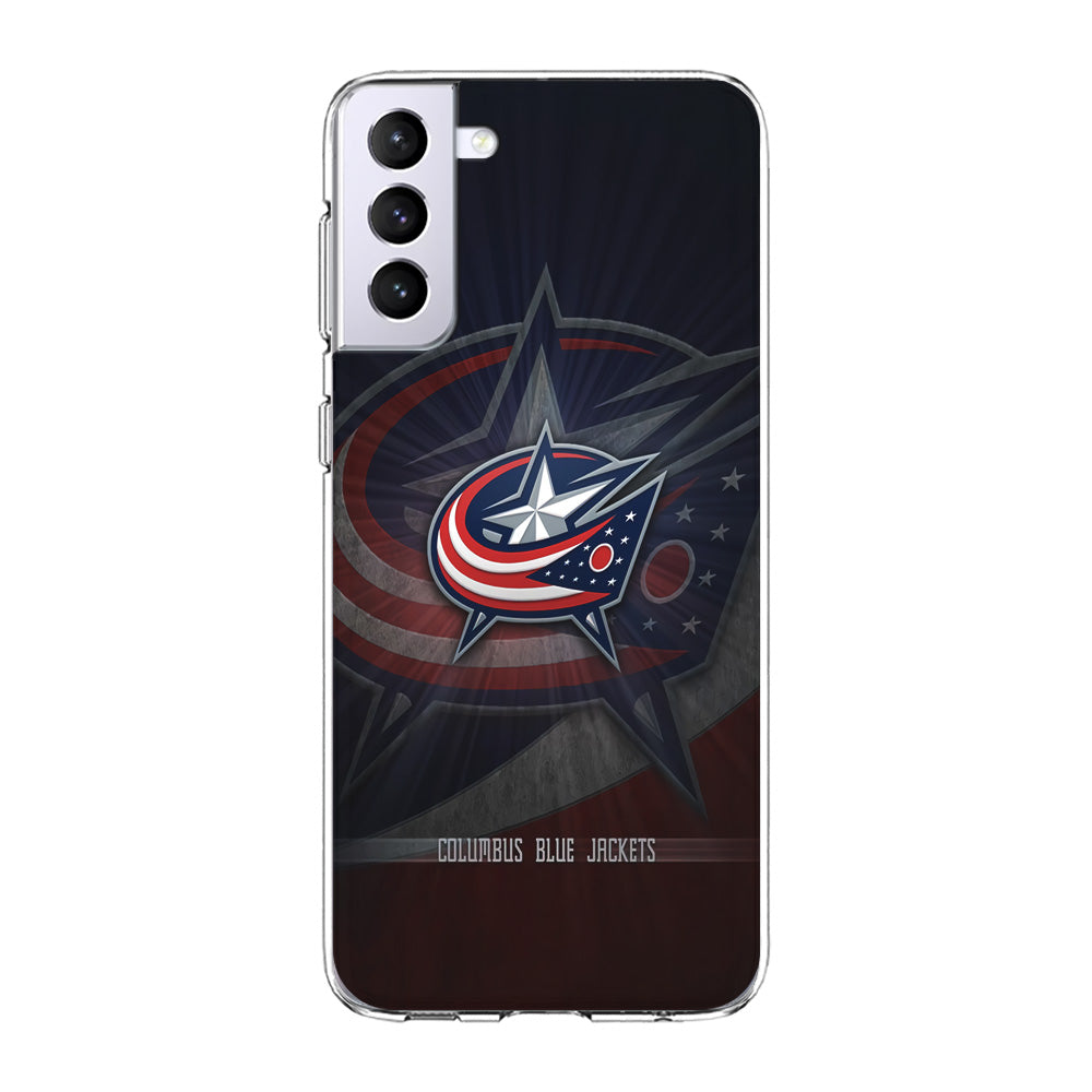 Hockey Columbus Blue Jackets NHL 002 Samsung Galaxy S24 Case-Phone Case-Rubber White (2D Case)-Altracase