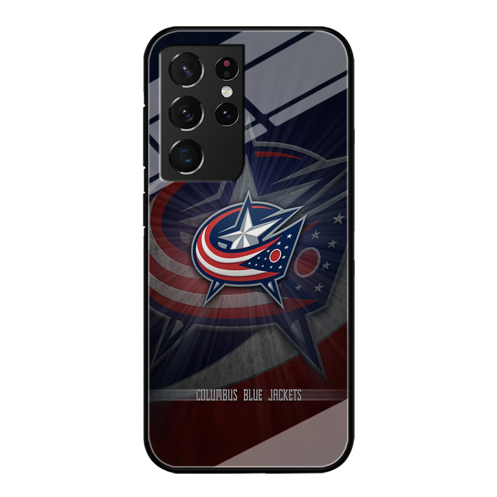 Hockey Columbus Blue Jackets NHL 002 Samsung Galaxy S23 Ultra Case-Phone Case-Tempered Glass Case-Altracase