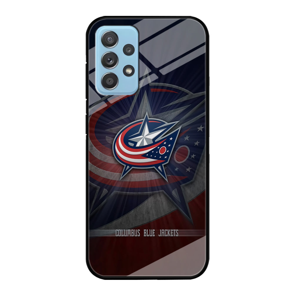 Hockey Columbus Blue Jackets NHL 002 Samsung Galaxy A72 Case-Phone Case-Tempered Glass Case-Altracase