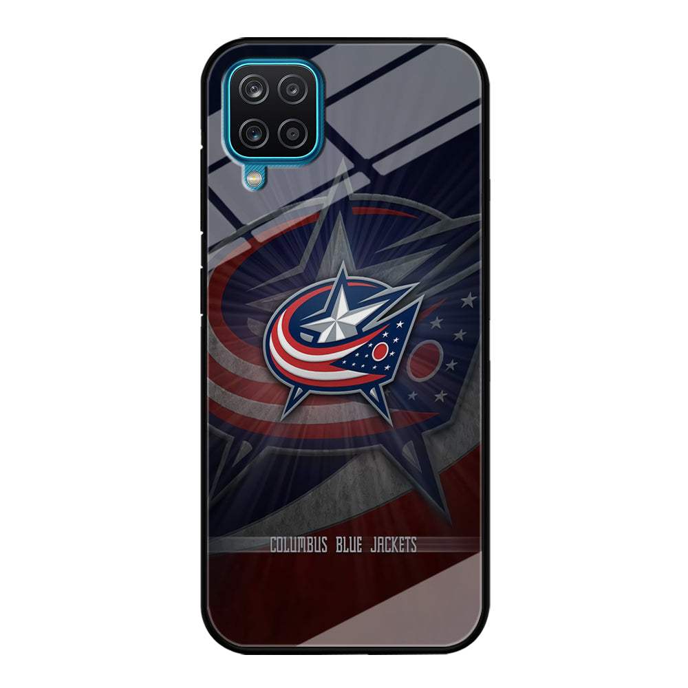Hockey Columbus Blue Jackets NHL 002 Samsung Galaxy A12 Case-Phone Case-Tempered Glass Case-Altracase