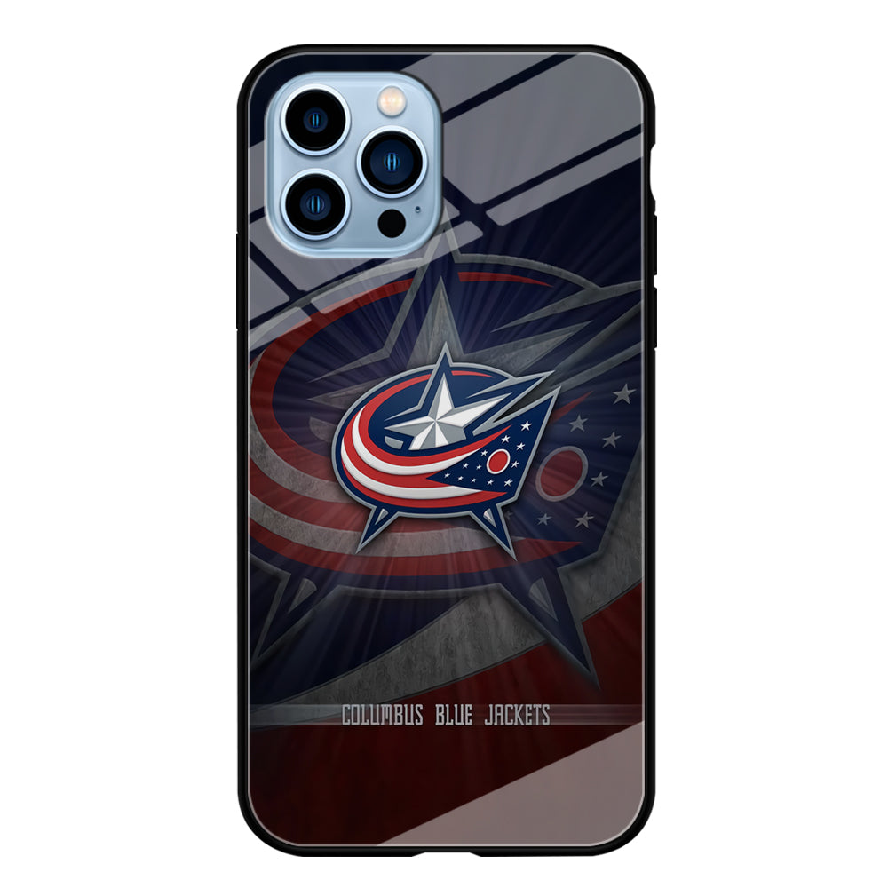 Hockey Columbus Blue Jackets NHL 002 iPhone 15 Pro Max Case-Phone Case-Tempered Glass Case-Altracase